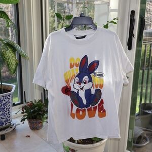 Graphic Bunny Short Sleeve Tee - White